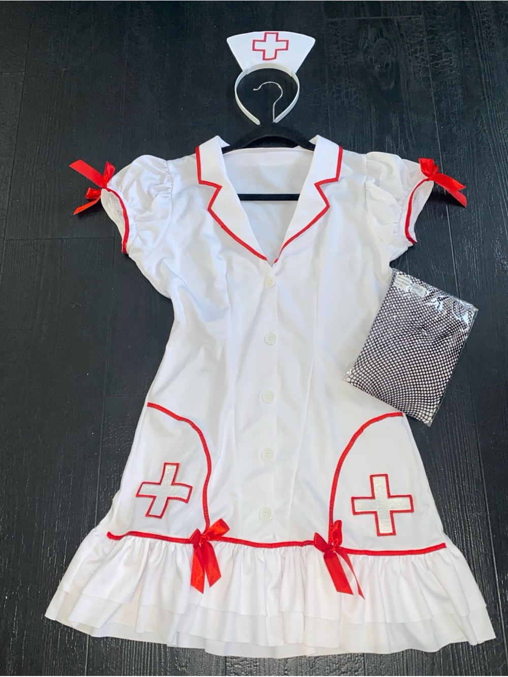 Leg Avenue 2 Pc  Sexy Nurse Halloween Costume Women’s M/L Medium Large